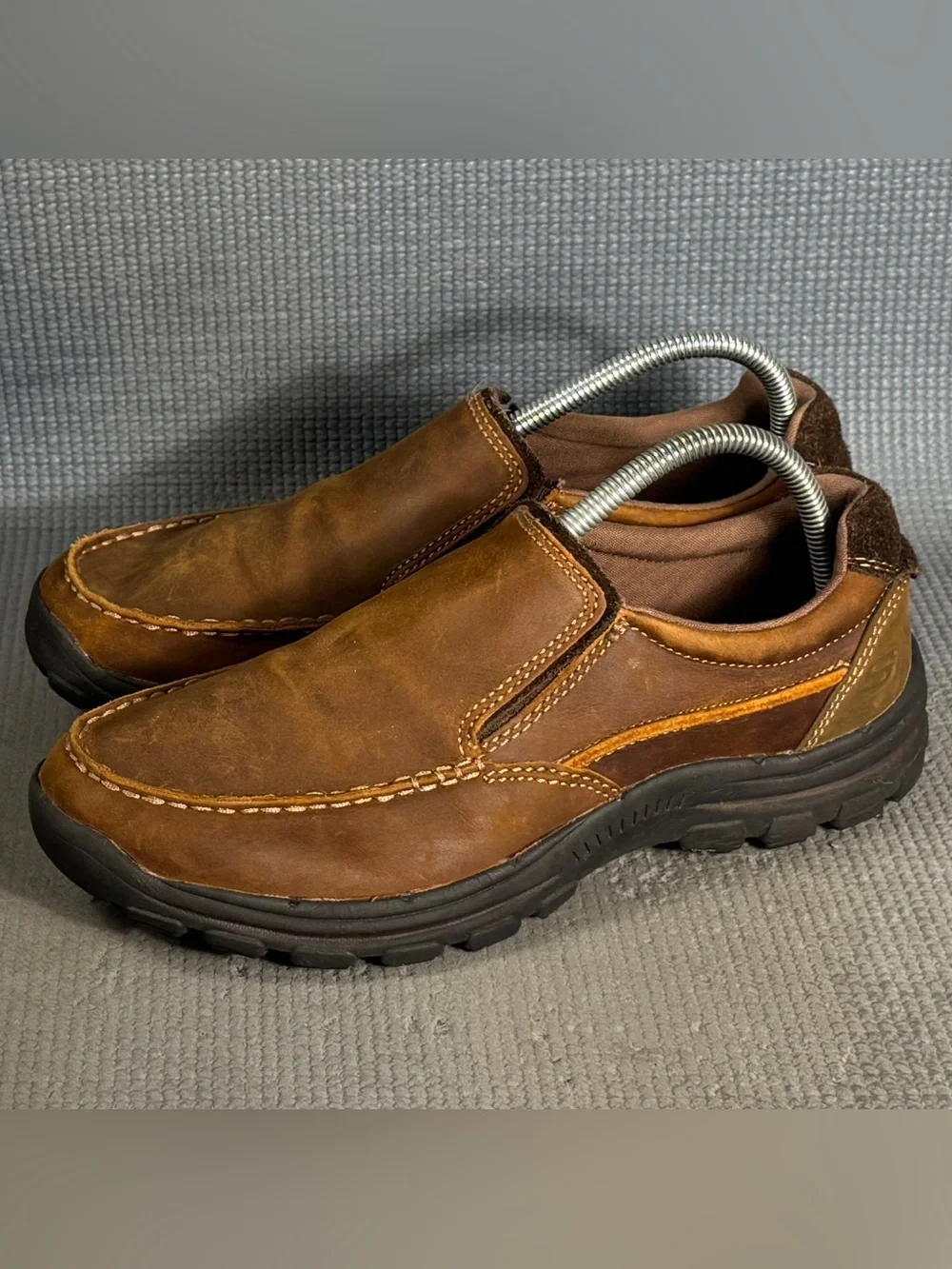 Skechers Men's USA‎ Braver Rayland Moc Toe Slip On Shoes Size 7.5